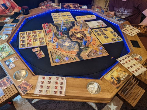 Spinning Center Game Table