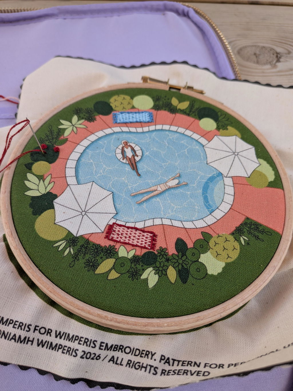 Swimming Pool Embroidery Kit (LIMITED RELEASE)