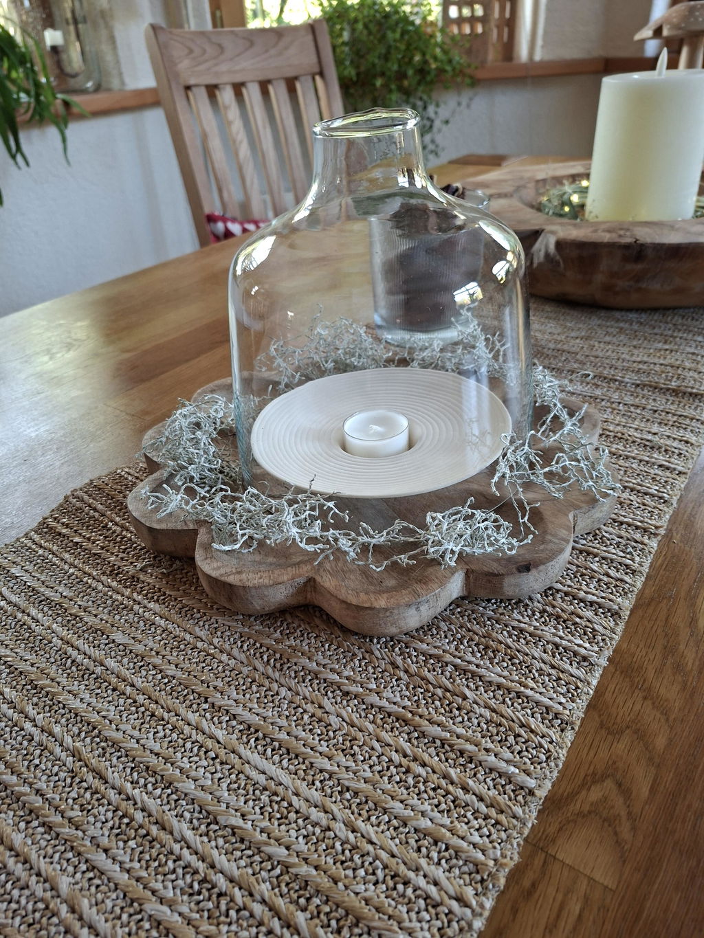 Glasglocke Abdeckung Kerzen „Mila“ Glas Transparent 17cm