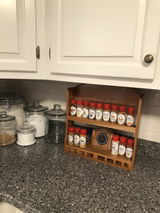 SmartSpice™ Solid Wood Spice Rack with Wireless Phone Charger | Handcrafted in the USA