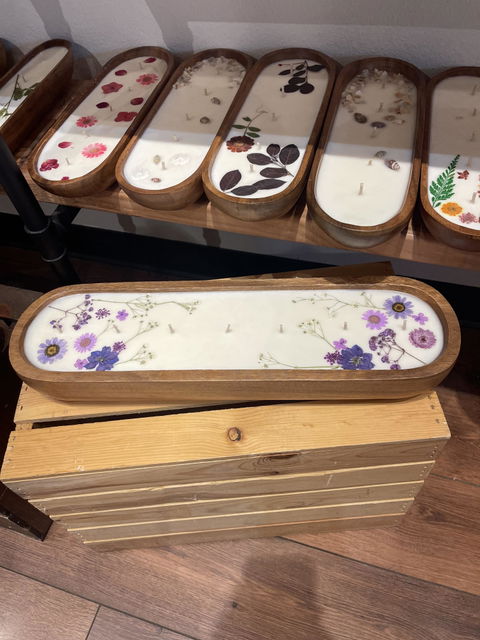 Large Oval BOHO Bowl  (As Low As $18.99 EA) Candle Ready Acacia Wood Bowl