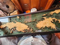 Customer photo from Kelsie H.'s review of St. Thomas / St. John, U.S. Virgin Islands 3-D Nautical Wood Chart, Narrow, 13.5" x 43'