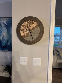 Customer photo from Melanie J.'s review of Charleston SC Tide & Time Clock, 16.50" Diameter