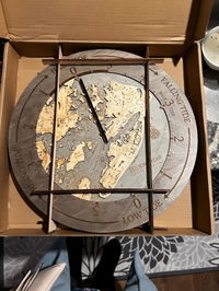 Customer photo from Annette G.'s review of Hilton Head Tide Clock, 16.50" Diameter