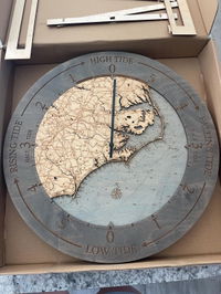 Customer photo from Cassidy's review of North Carolina Coast Tide Clock, 16.50" Diameter
