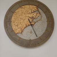 Customer photo from Jessica M.'s review of North Carolina Coast Tide Clock, 16.50" Diameter