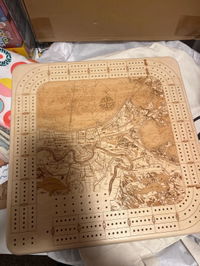Customer photo from Elizabella P.'s review of New Orleans Cribbage Board