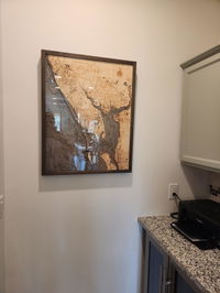 Customer photo from Chris's review of Charlotte Harbor, Florida 3-D Nautical Wood Chart, Large, 24.5" x 31"