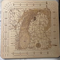 Customer photo from LouAnn's review of Lake Michigan Cribbage Board