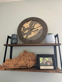 Customer photo from Dawn K.'s review of Hilton Head Tide Clock, 16.50" Diameter