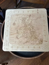 Customer photo from Carolyn B.'s review of United Kingdom Cribbage Board
