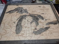 Customer photo from Catherine's review of Great Lakes 3-D Nautical Wood Chart, Small, 16" x 20"