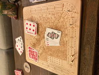 Customer photo from Sarah T.'s review of Salish Sea Cribbage Board