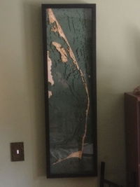Customer photo from Jeff L.'s review of Outer Banks, North Carolina 3-D Nautical Wood Chart, Narrow, 13.5" x 43"