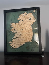 Customer photo from Anonymous's review of Ireland 3-D Nautical Wood Chart, Small, 16" x 20"