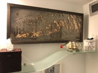 Customer photo from W K.'s review of Florida Keys, Florida 3-D Nautical Wood Chart, Medium, 13.5" x 31"