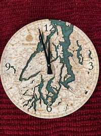 Customer photo from Heather H.'s review of Puget Sound Clock, 12" Diameter