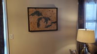 Customer photo from Tony C.'s review of Great Lakes 3-D Nautical Wood Chart, Large, 24.5" x 31"