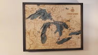 Customer photo from Tony C.'s review of Great Lakes 3-D Nautical Wood Chart, Large, 24.5" x 31"