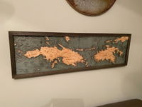Customer photo from Jay L.'s review of St. Thomas / St. John, U.S. Virgin Islands 3-D Nautical Wood Chart, Narrow, 13.5" x 43'