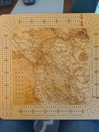 Customer photo from Jake H.'s review of San Francisco Bay Cribbage Board