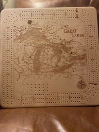 Customer photo from SARAH B.'s review of Great Lakes Cribbage Board