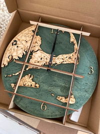 Customer photo from Lauren H.'s review of Cape Cod Clock, 12" Diameter