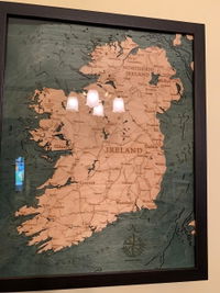 Customer photo from Dave C.'s review of Ireland 3-D Nautical Wood Chart, Small, 16" x 20"
