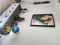Customer photo from Kent L.'s review of Tampa Bay, Florida 3-D Nautical Wood Chart, Large, 24.5" x 31"