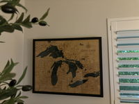 Customer photo from Linda S.'s review of Great Lakes 3-D Nautical Wood Chart, Large, 24.5" x 31"