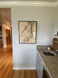 Customer photo from Rene M.'s review of Puget Sound, Washington 3-D Nautical Wood Chart, Large, 24.5" x 31"