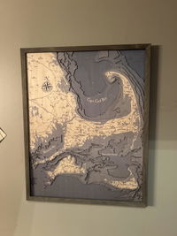 Customer photo from Shelley M.'s review of Cape Cod, Massachusetts UV Nautical Wood Chart, Large, 24.5" x 31"
