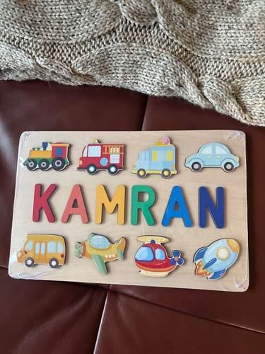 Personalized Wooden Name Puzzle Gift for Kids