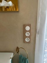 Plaque Double pour interrupteur / prise