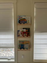 Wavy nursery shelf