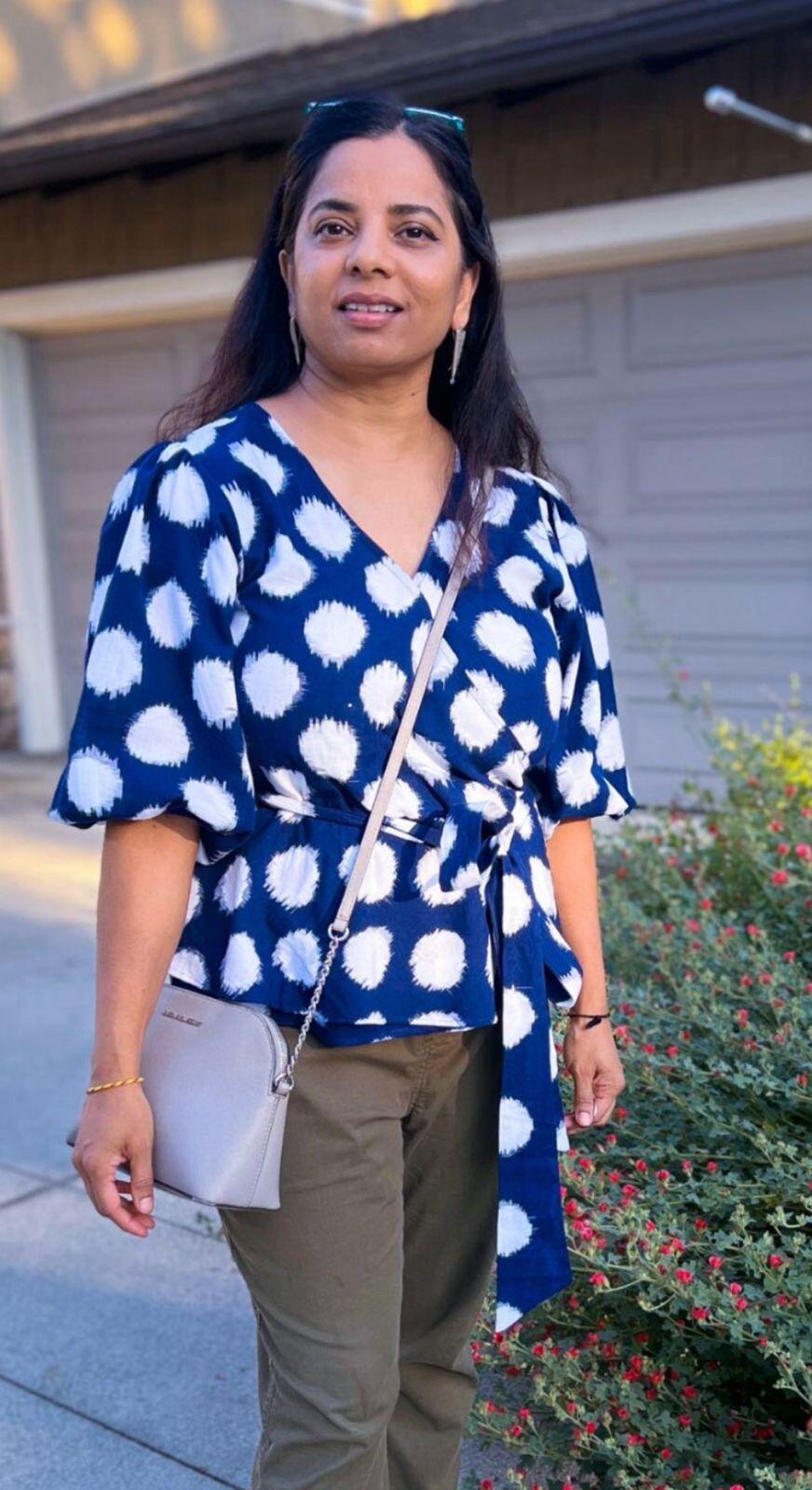Ikkat Wrap Top
