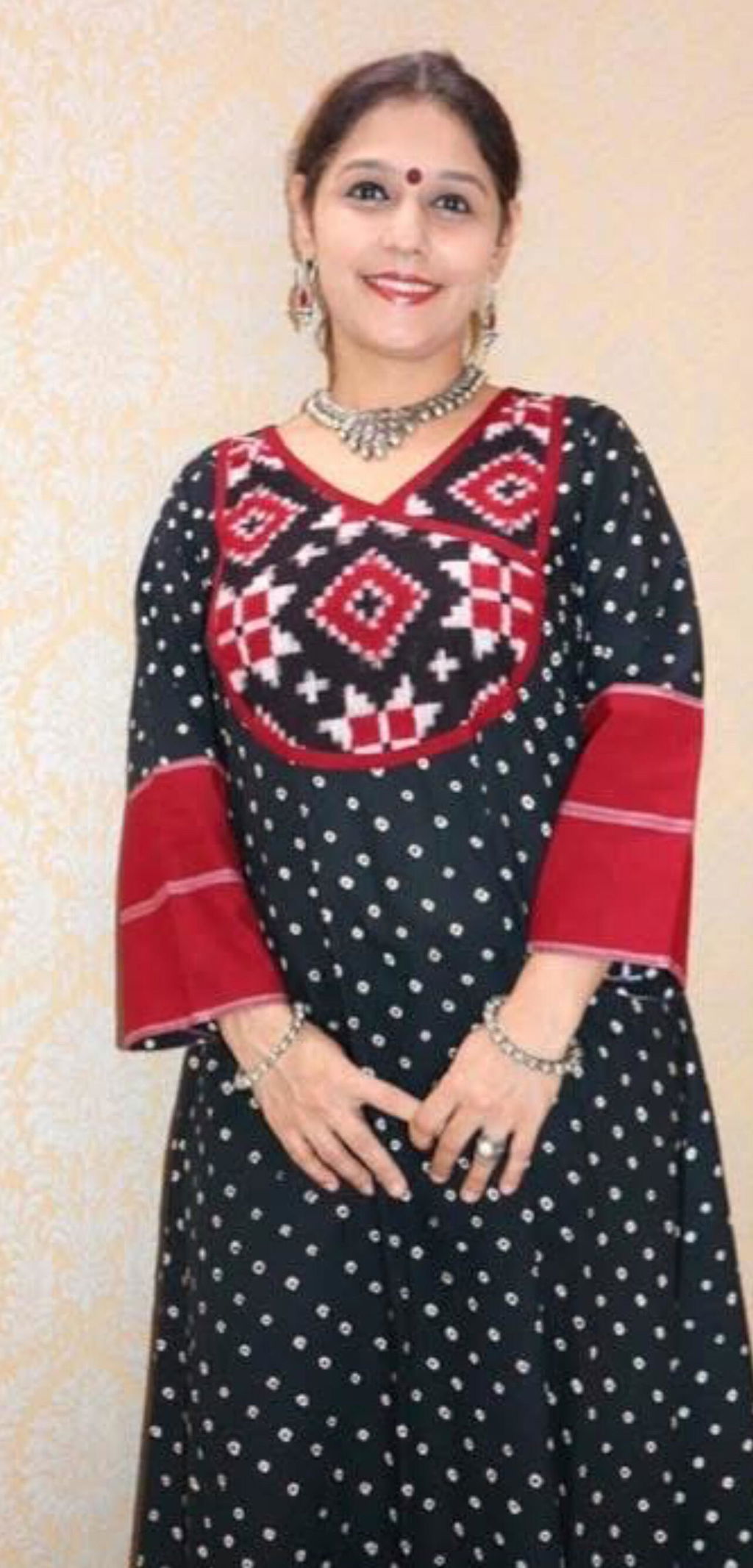 Bandhej Telia Rumal Kurta