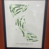 Custom Golf Course Map, Golf Gifts for Men, Any Golf Course Print, Personalized