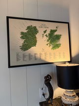 Scotland and Ireland Top 100 Golf Courses, Personalized – Push Pin Map