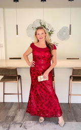Beautiful burgundy sequined review photo