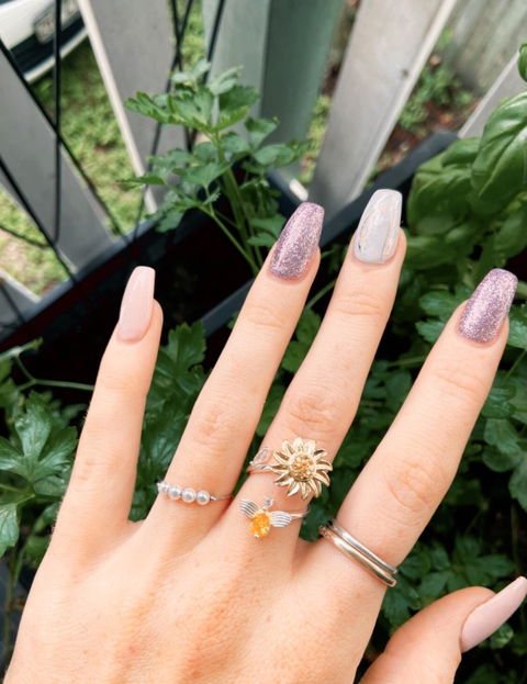 Sunflower Spinner Worry Ring