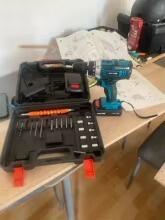 Kit Taladro Inalámbrico Profesional con Doble Batería y Maletín de Accesorios – 18 Niveles de Torsión