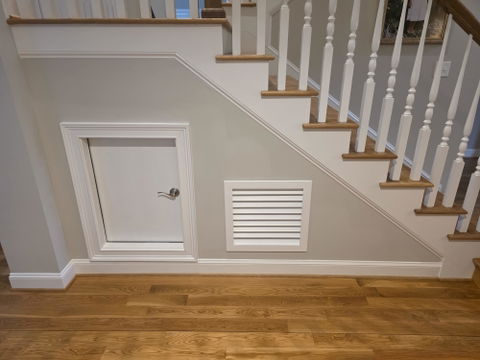 Luxury Wood A/C Return Vent Cover, In-Take Wall Grills – Primed White Holds 1" Filter