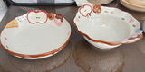 Hand-Painted Apple Embossed Ceramic Ramen Bowl – 600ML