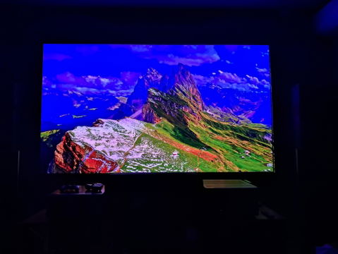 Wupro Cinema Gallery Soft Gray Matte Fixed Frame Projector Screen For Long Throw & Short Throw & UST
