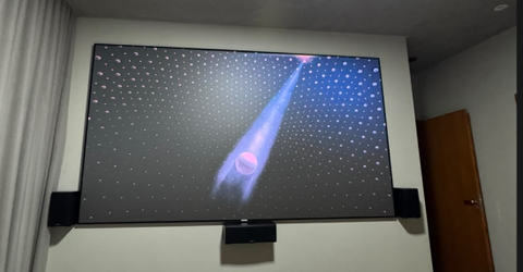 WUPRO Cinema Ultra Contrast & Anti-Speckle Lenticular CLR Projection Screen For Long Throw Projector