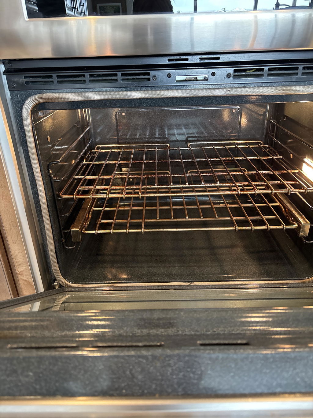 Customer-submitted photo of a cleaned oven