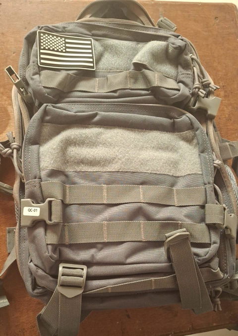 Morral Táctico Gris 45 Litros