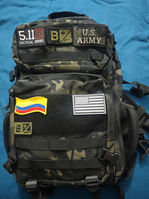 Morral Táctico Black CP Camuflado 45 Litros
