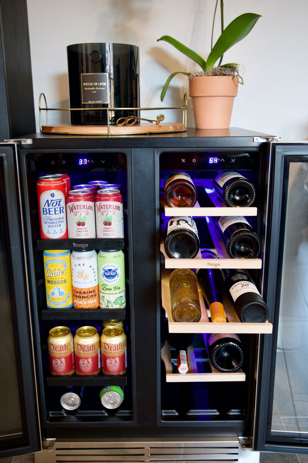 Yeego French Door Wine Beverage Fridge